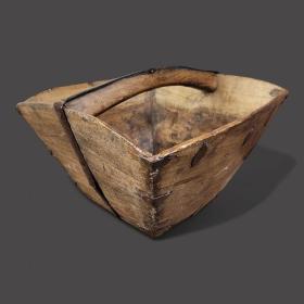19th Century Iron Bound Trug