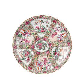 Antique Early 20th Century Chinese Famille Rose Charger