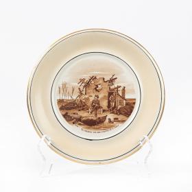 Antique WW1 Period Bruce Bairnsfather Staffordshire Plate