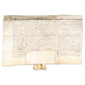 Antique Early 17th Century Original Will Written on Vellum