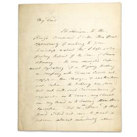 Rare 19th Century Letter Regarding Highway Robbery