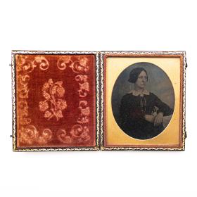 Antique 1840's Cased Daguerreotype Portrait Photograph