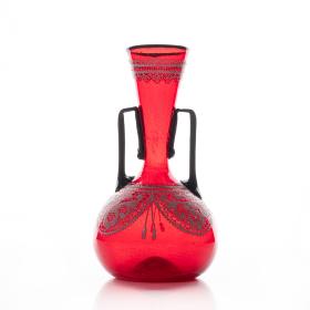 Vintage Glass Lace Vase