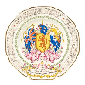 Vintage Empire Exhibition Scotland Commemorative Ceramic Plate