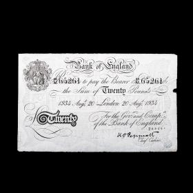 Famous WW2 German Forgery £20 British Banknote