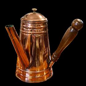 Edwardian Copper Chocolate Pot