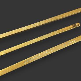 Three Vintage Brass Beer Barrel Measures