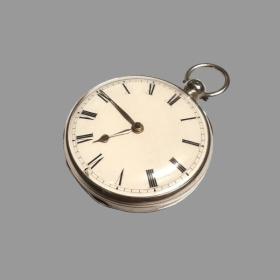 Circa 1830 Antique ‘James Gorham’ Silver cased Fusee Gents Pocket Watch