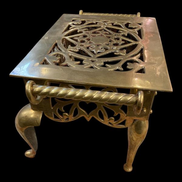 Victorian Brass Trivet Footman