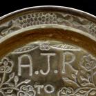 Efik Anglo African Rare Early 1900s Calabar Tribal Punch Decorated Brass Charger