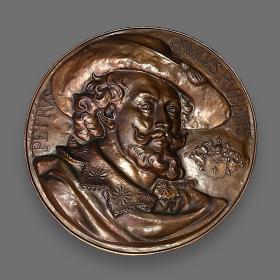 Early 20th Century Peter Paul Rubens Copper Wall Plaque