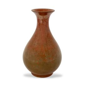 Ming Dynasty Porcelain Persimmon Glazed Yuhuchumping Vase
