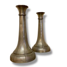 Pair of French Brass Candlesticks - from Hotels in Paris
