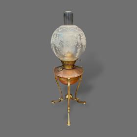 Art Nouveau Oil Lamp