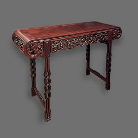 Oriental Hardwood Chinese Console Table
