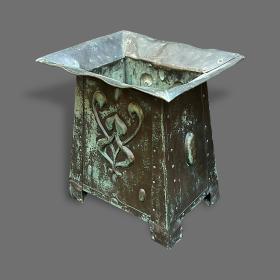 Arts and Crafts Decorative Copper Planter
