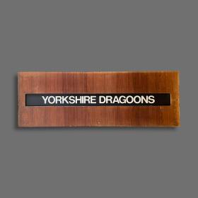 Yorkshire Dragoons Framed Glass Sign