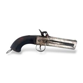 Heavy Double Barrelled Percussion Pistol