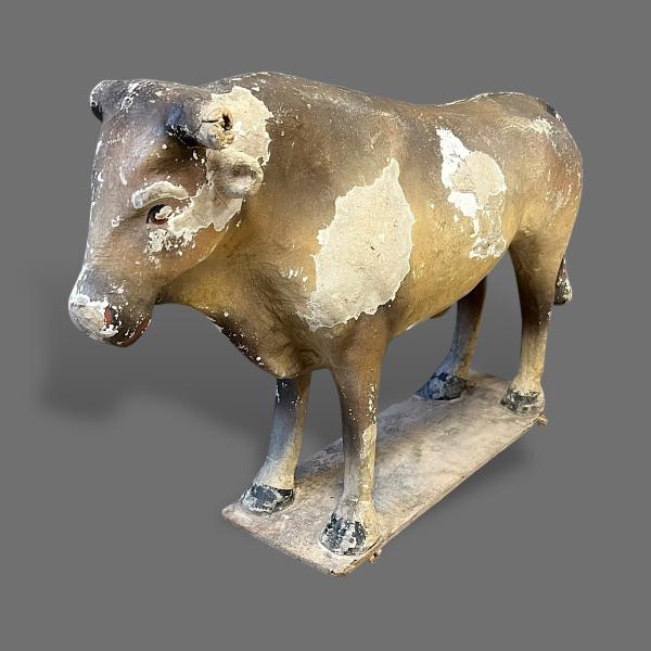 Papier Mache Butchers Shop Cow