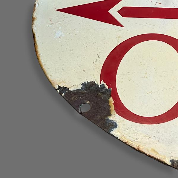 Double Sided Enamel Post Office Sign
