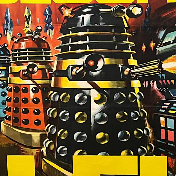 Rare 1965 Dr Who and The Daleks Film Poster