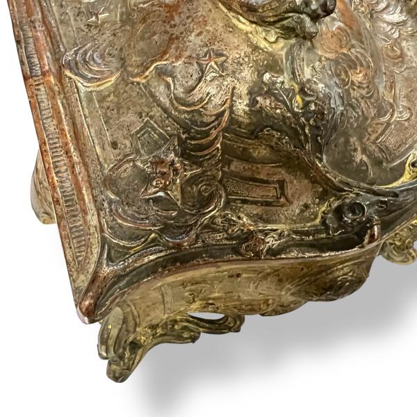 Antique French Art Nouveau Ormolu Jewellery Box