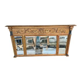 20th Century Regency Style Guilt Wall Mirror