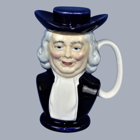 Late 20th Century Burgess and Leigh Ltd Limited Edition Quaker Oats Toby Jug Storage Jar and Cover