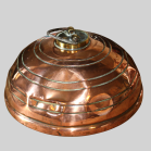 Copper WAFAX Domed Hot Water Bed Warmer. Circa 1910