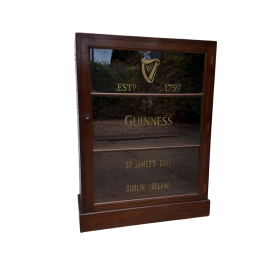 Early 20th Century Teak 1 door Glazed Cabinet Small Bookcase with Later Lettering